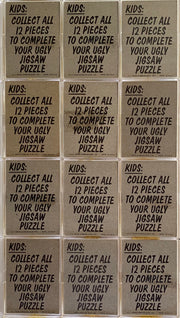 1973-74 Ugly Stickers Tan Back Trading Card Set of 12 Puzzle Cards Topps   - TvMovieCards.com