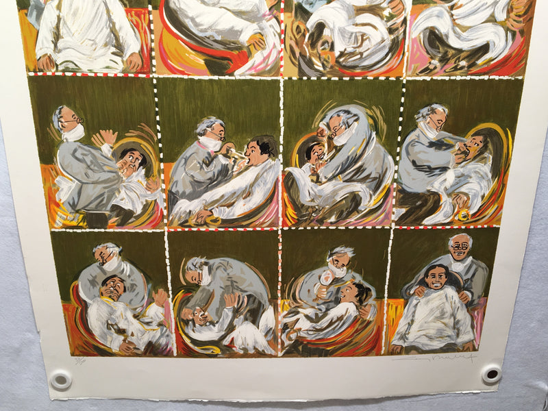 Guy Buffet "The Good Dentist" 12 Panel Cartoon Lithograph Print 31.5 x 34.5"   - TvMovieCards.com