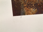 Modern Art Mixed Media Lithograph Print 22 x 30" Signed 1/1   - TvMovieCards.com