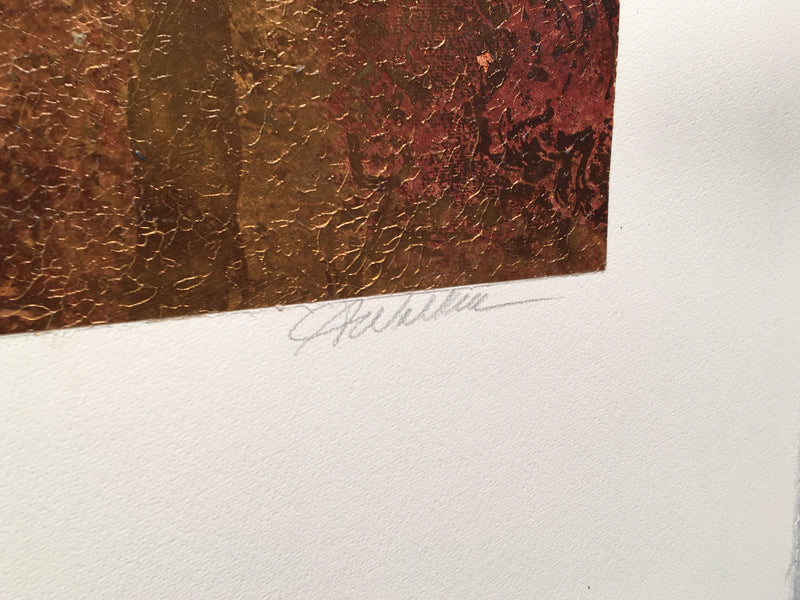 Modern Art Mixed Media Lithograph Print 22 x 30" Signed 1/1   - TvMovieCards.com