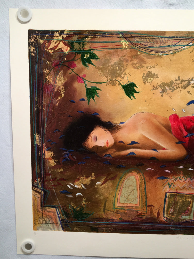 Trebar / Tregar "Elysia Days 11" Modern Art Signed Lithograph Print 24 x 35"   - TvMovieCards.com
