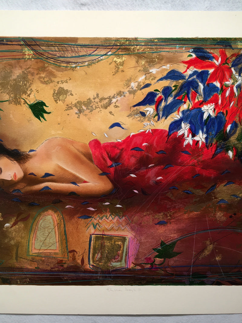 Trebar / Tregar "Elysia Days 11" Modern Art Signed Lithograph Print 24 x 35"   - TvMovieCards.com