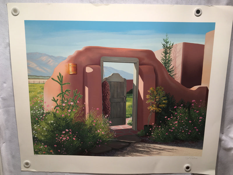 Lorna Patrick "Grey Gate" Signed / Numbered Serigraph Art Print 35 x 42"   - TvMovieCards.com