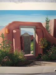 Lorna Patrick "Grey Gate" Signed / Numbered Serigraph Art Print 35 x 42"   - TvMovieCards.com