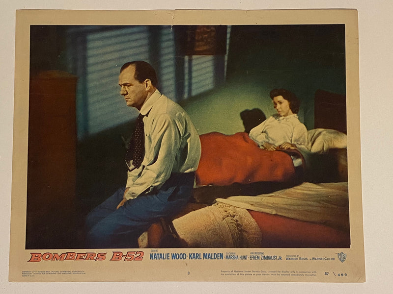 1957 Bombers B-52 #8 Lobby Card 11 x 14 Natalie Wood, Karl Malden, Marsha Hunt   - TvMovieCards.com