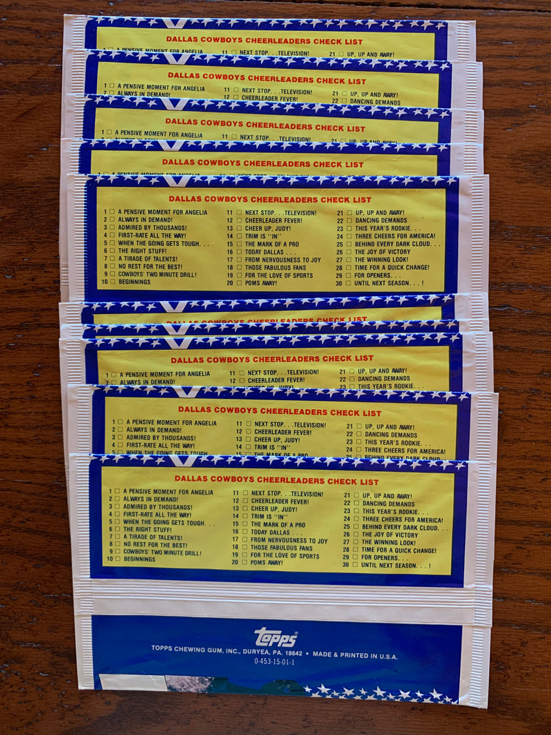 Dallas Cowboy Cheerleaders Giant Photocards (5" x 7") Pack Lot 10 Sealed Packs   - TvMovieCards.com