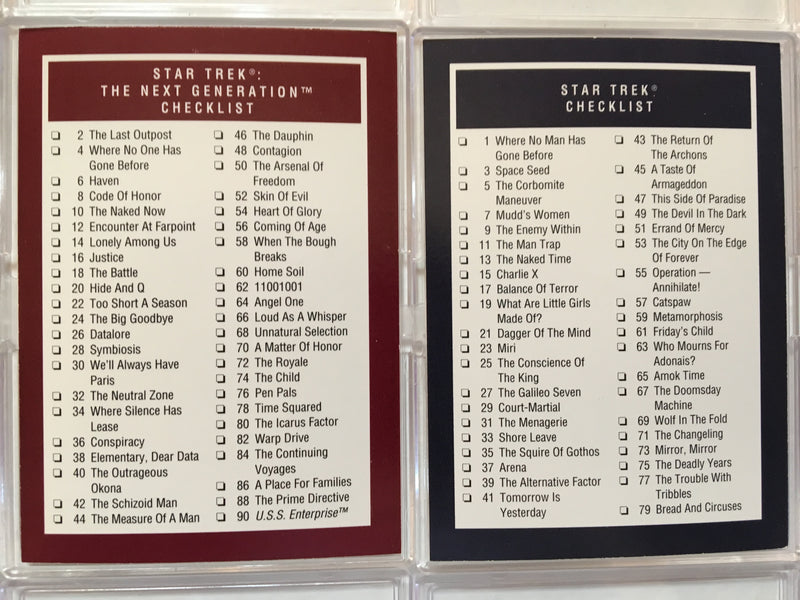 Star Trek 25th Anniversary Series 1 Impel (160) Complete Card Set 1991   - TvMovieCards.com
