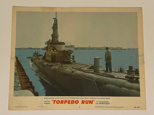 1958 Torpedo Run #6 Lobby Card 11x14 Glenn Ford, Ernest Borgnine, Diane Brewster   - TvMovieCards.com
