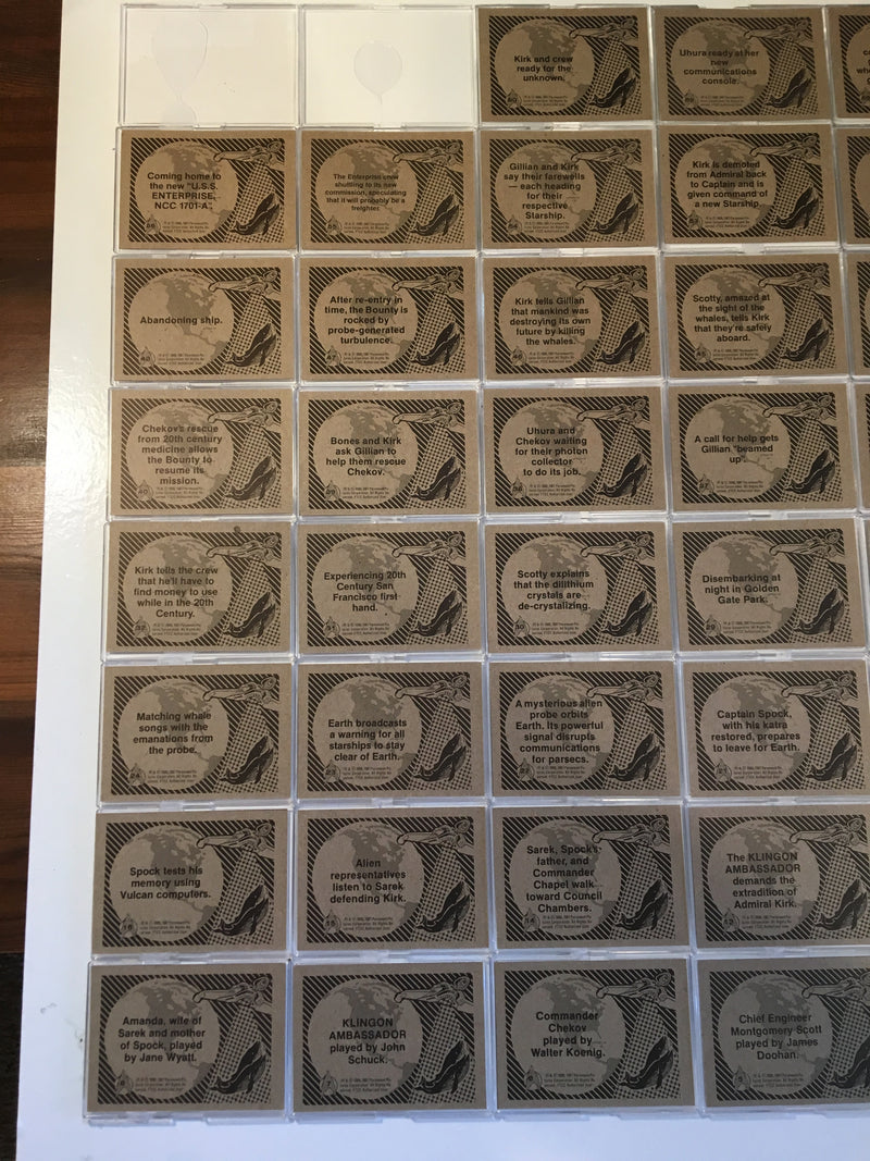 Star Trek IV The Voyage Home Movie Base Card Set 60 Cards FTCC 1985 - TvMovieCards.com