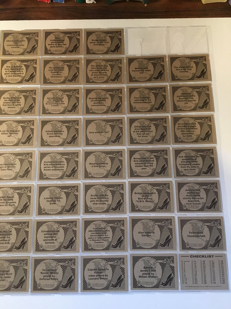 Star Trek IV The Voyage Home Movie Base Card Set 60 Cards FTCC 1985 - TvMovieCards.com