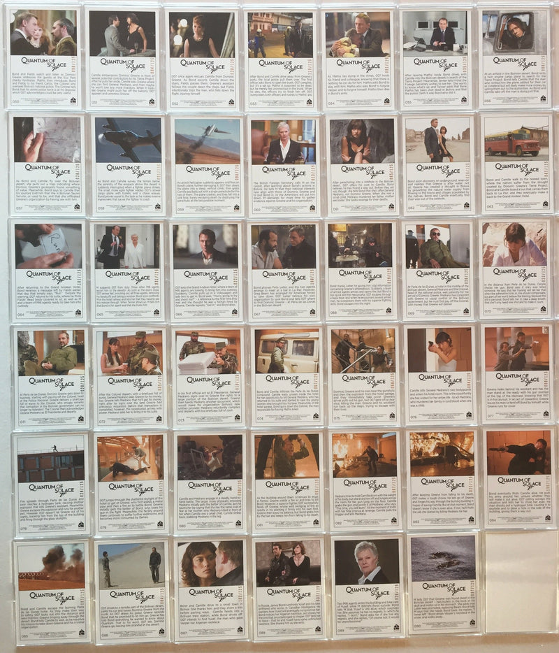 James Bond Archives 2015 Edition Quantum of Solace Gold Foil Parallel Card Set - TvMovieCards.com