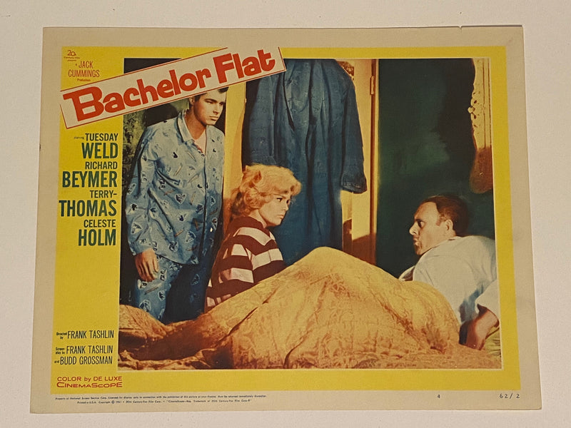 1961 Bachelor Flat #4 Lobby Card 11x14  Tuesday Weld, Richard Beymer, Terry-Thom   - TvMovieCards.com