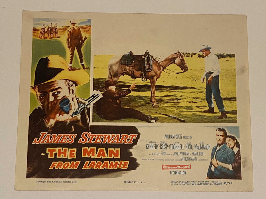 1955 The Man from Laramie Lobby Card 11x14  James Stewart, Arthur Kennedy   - TvMovieCards.com