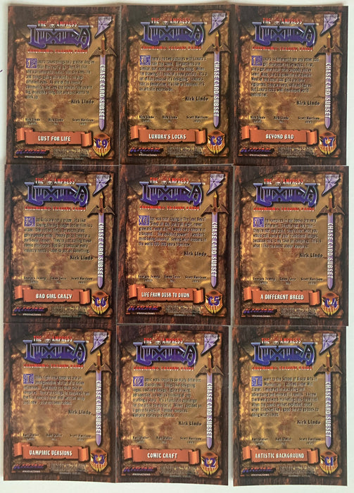 The Vampress Luxura Legends C1-C9 Tryptic Chase Card Set 6 Cards Krome 1996   - TvMovieCards.com