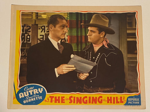 1941 The Singing Hill Lobby Card 11x 14 Gene Autry, Smiley Burnette, Virginia Da   - TvMovieCards.com