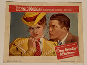 1948 One Sunday Afternoon 11 x 14 Lobby Card Dennis Morgan, Janis Paige   - TvMovieCards.com