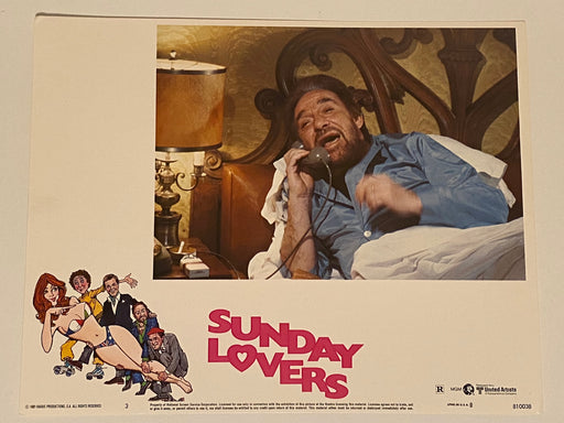 1980 Sunday Lovers #3 Lobby Card 11x14 Roger Moore Lino Ventura Ugo Tognazzi   - TvMovieCards.com