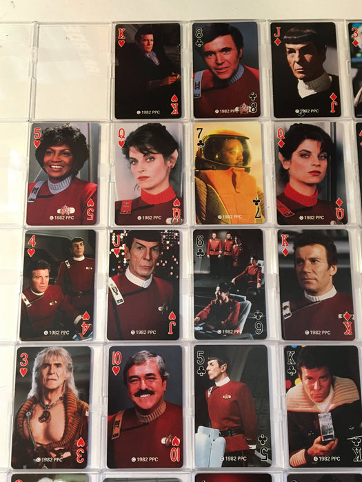 Star Trek 1982 The Wrath of Khan Complete (52) Playing Card Set / Deck   - TvMovieCards.com