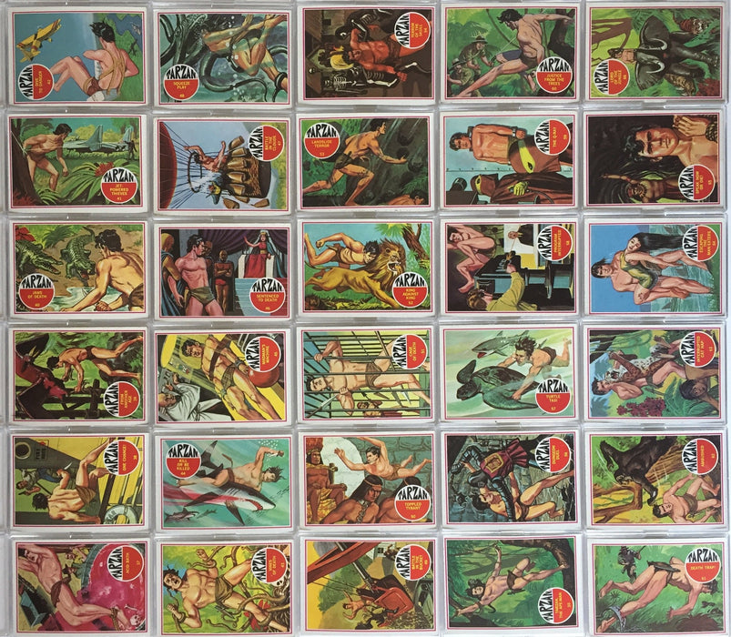 Tarzan Vintage Base Card Set 66 Cards Philly Gum 1966 Banner Productions - TvMovieCards.com