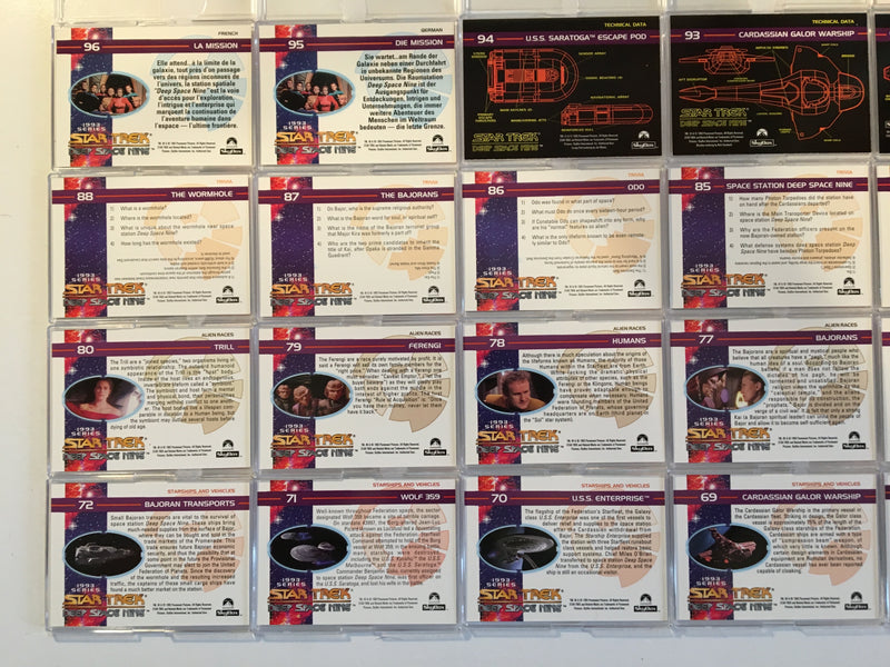Star Trek DS9 Deep Space Nine Skybox (100 Cards) Base Card Set 1993   - TvMovieCards.com