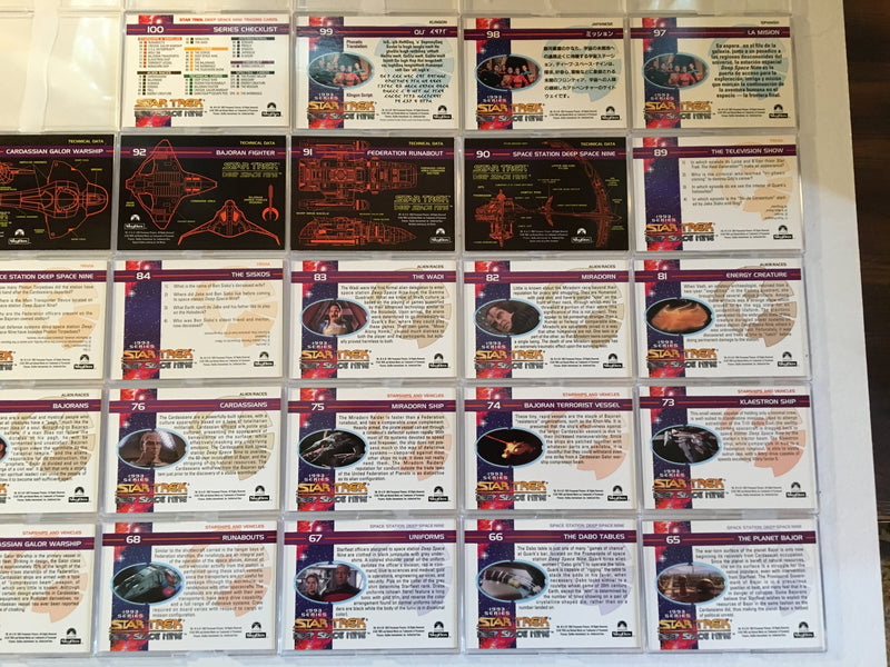 Star Trek DS9 Deep Space Nine Skybox (100 Cards) Base Card Set 1993   - TvMovieCards.com