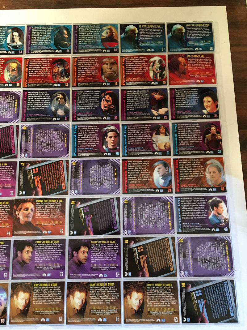 Star Trek DS9 Deep Space Nine Profiles Skybox 82 Base Card Set 1997   - TvMovieCards.com