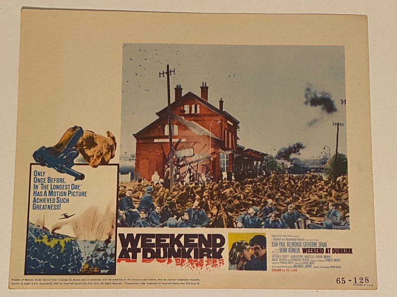 1965 Weekend at Dunkirk Lobby Card 11 x 14 Jean-Paul Belmondo Catherine Spaak   - TvMovieCards.com
