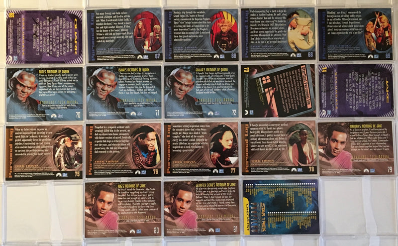 Star Trek DS9 Deep Space Nine Profiles Skybox 82 Base Card Set 1997   - TvMovieCards.com