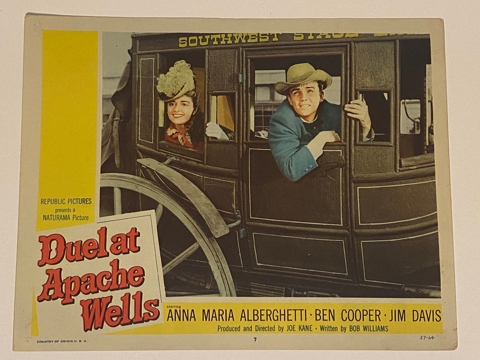 1957 Duel at Apache Wells #7 Lobby Card 11x14 Anna Maria Alberghetti Ben Cooper   - TvMovieCards.com