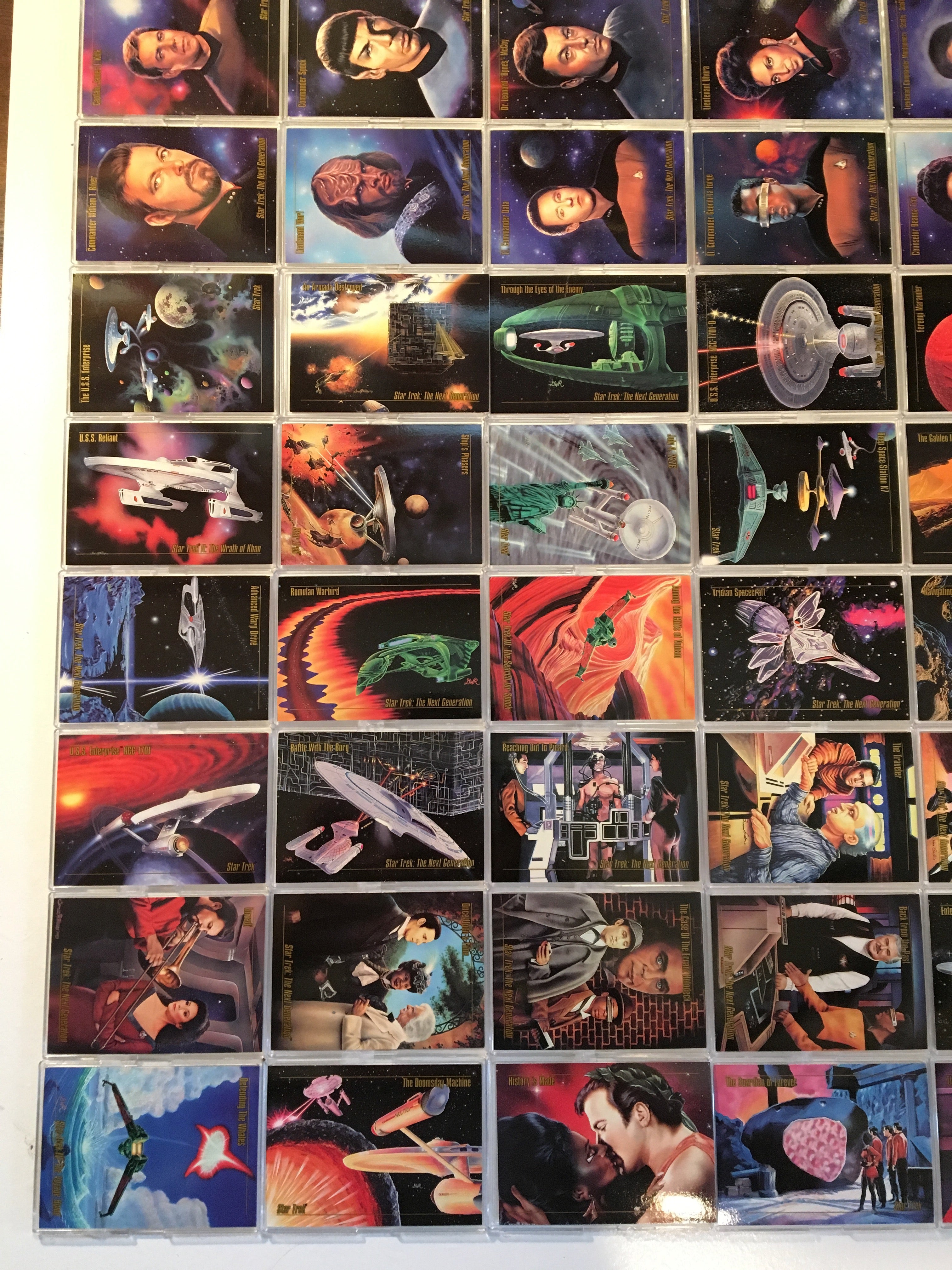 Star Trek Master Series 1 Skybox Complete 90 Base Trading Card Set
