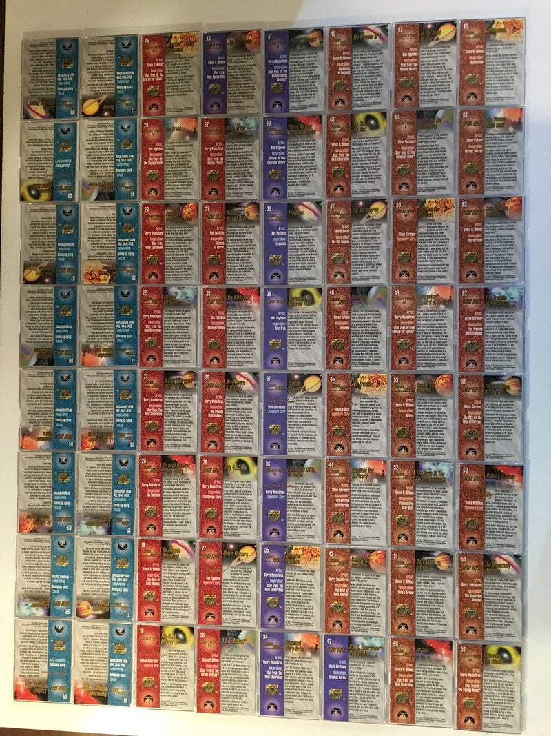 Star Trek Master Series 1 Skybox Complete 90 Base Trading Card Set 1993   - TvMovieCards.com