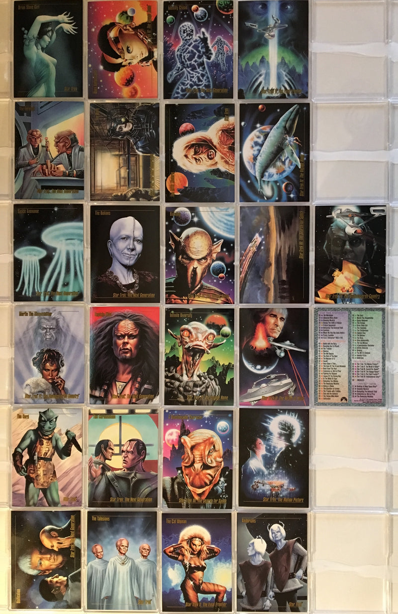 Star Trek Master Series 1 Skybox Complete 90 Base Trading Card Set 1993   - TvMovieCards.com