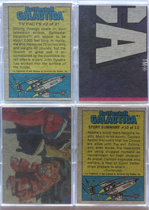 Battlestar Galactica 1978 Topps Base Card Set 132 Cards Topps 1978   - TvMovieCards.com