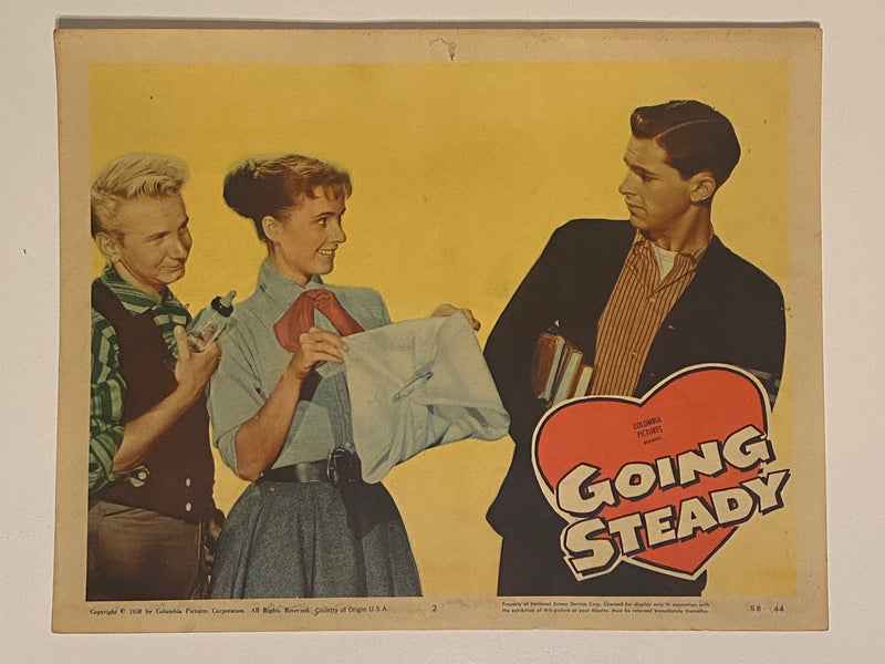 1958 Going Steady #2 Lobby Card 11x14  Molly Bee, Alan Reed Jr., Bill Goodwin   - TvMovieCards.com