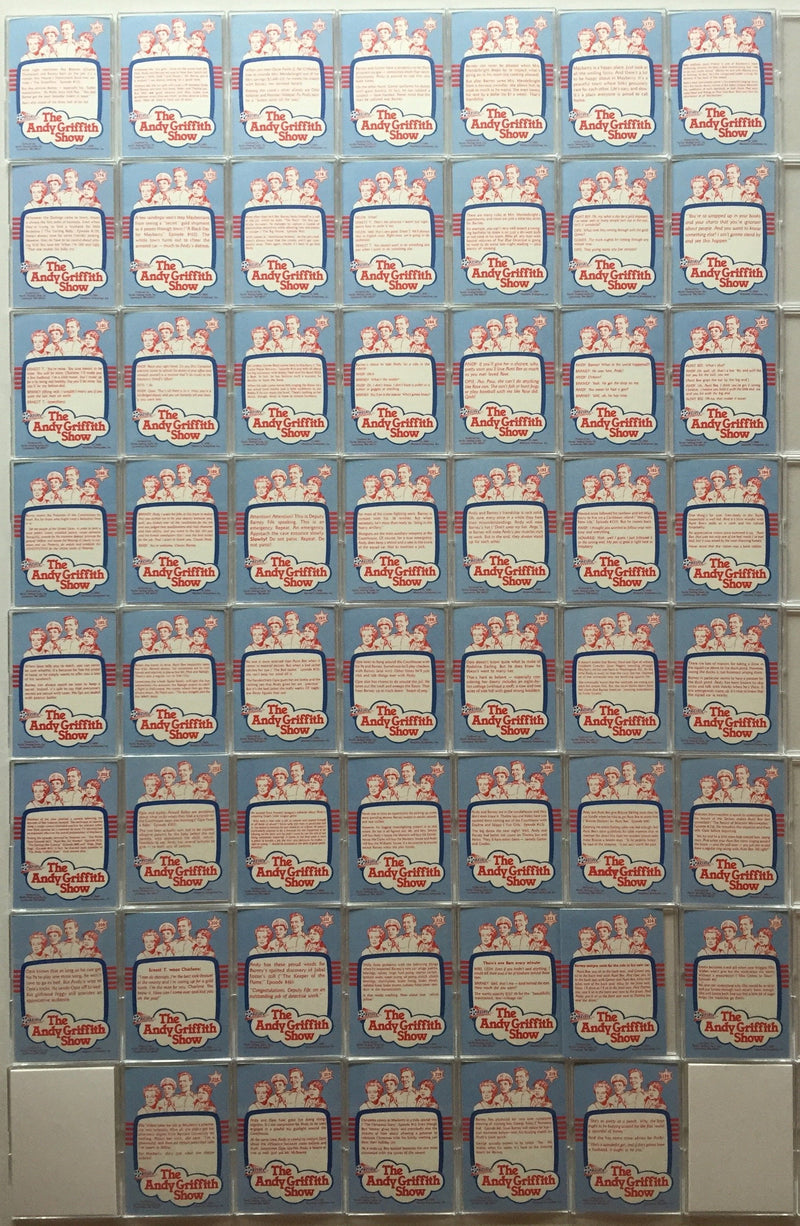 Andy Griffith Show Series 2 Factory Card Set 110 Cards Pacific 1990   - TvMovieCards.com