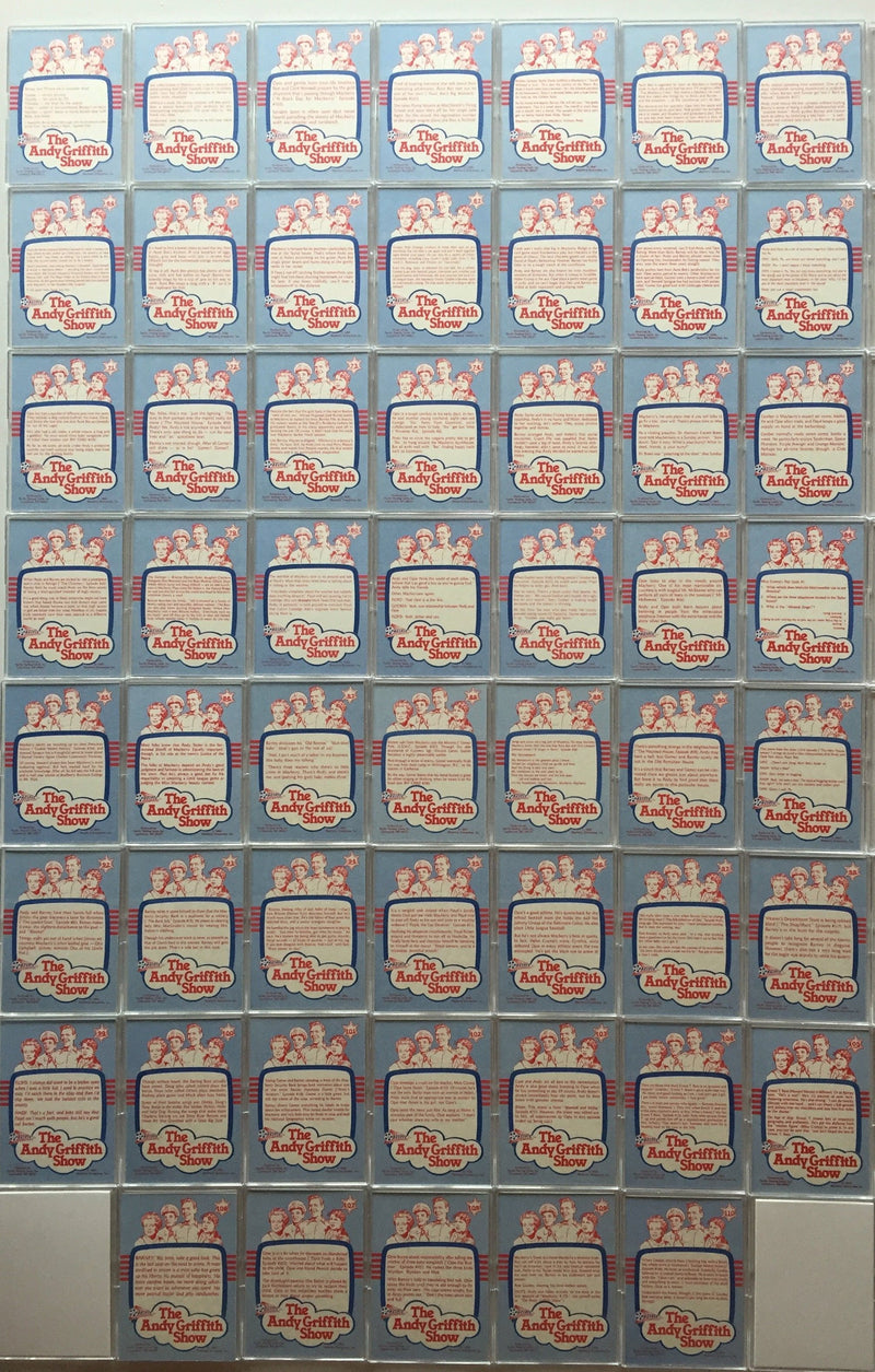 Andy Griffith Show Series 1 Sealed Factory Card Set 110 Cards Pacific 1990   - TvMovieCards.com