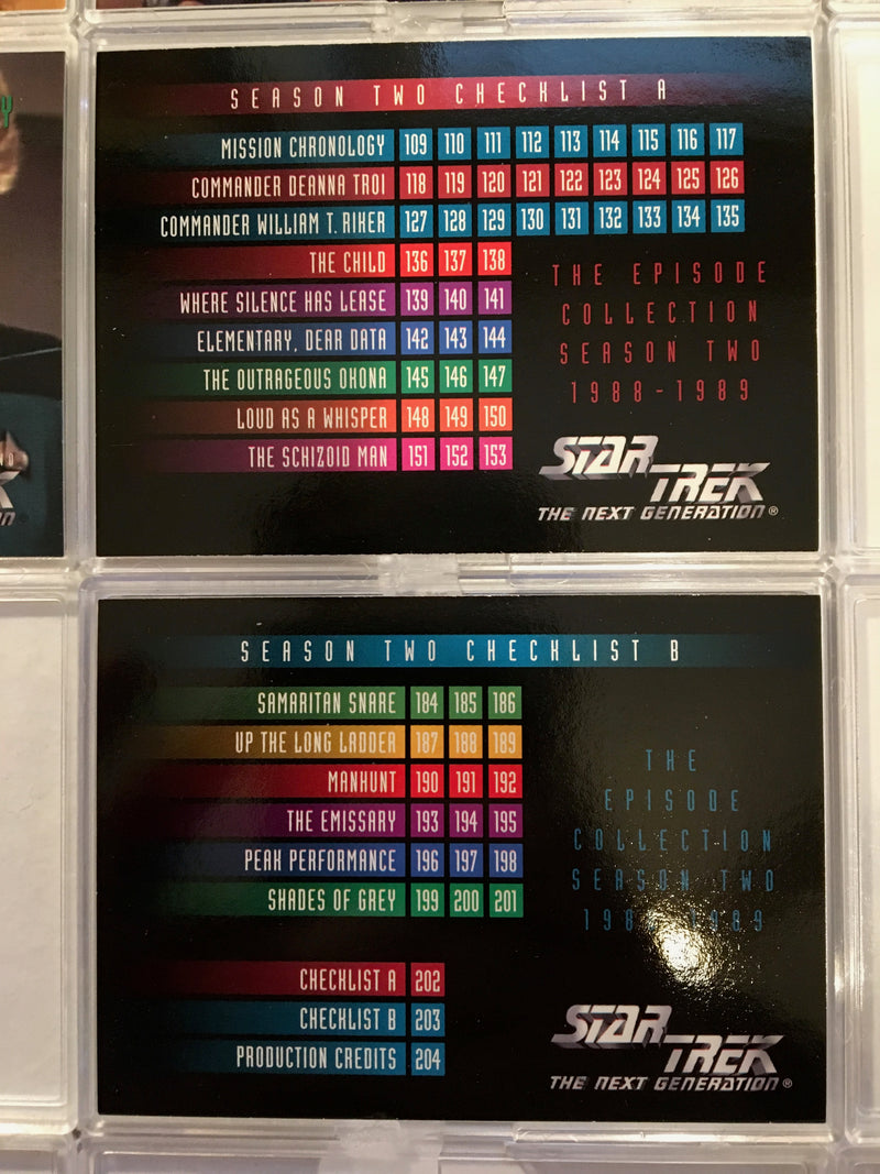 Star Trek TNG The Next Generation Season 2 (96) Trading Base Card Set 1994   - TvMovieCards.com