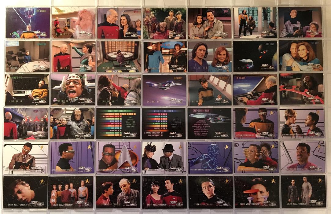 Star Trek TNG The Next Generation Season 4 (108) Trading Base Card Set 1996   - TvMovieCards.com