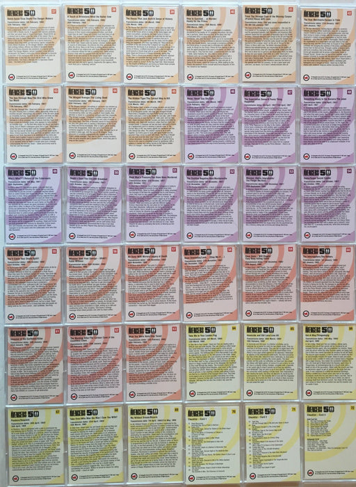 Avengers TV 50th Anniversary Base Card Set 72 Cards Unstoppable Cards - TvMovieCards.com