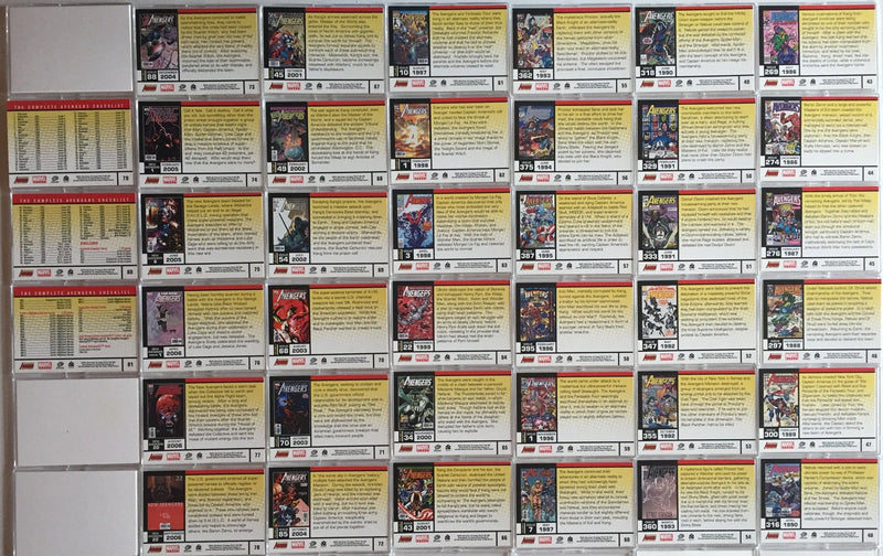 Avengers Complete 1963 to Present Base Card Set 81 Cards Rittenhouse 2006 - TvMovieCards.com