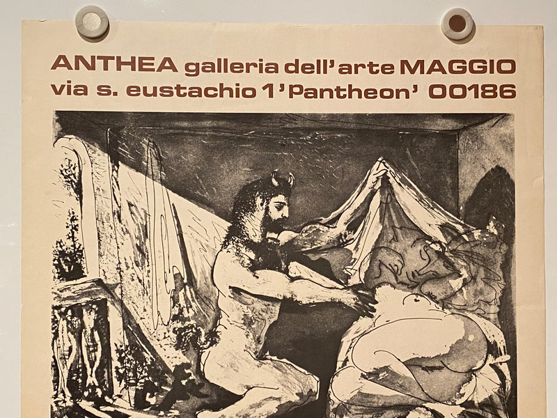 1970s Pablo Picasso Anthea Galleria dell'arte Maggio Lithograph Poster   - TvMovieCards.com