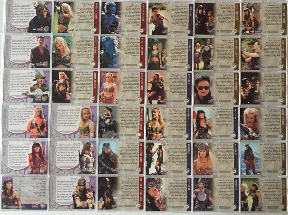 Xena Series III Three Topps Base Card Set 72 cards 1999 - TvMovieCards.com