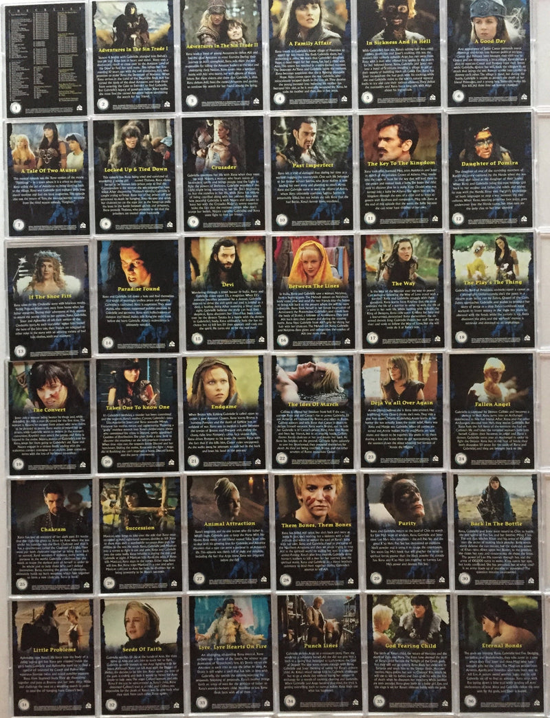 Xena Seasons 4 and 5 Base Card Set   - TvMovieCards.com