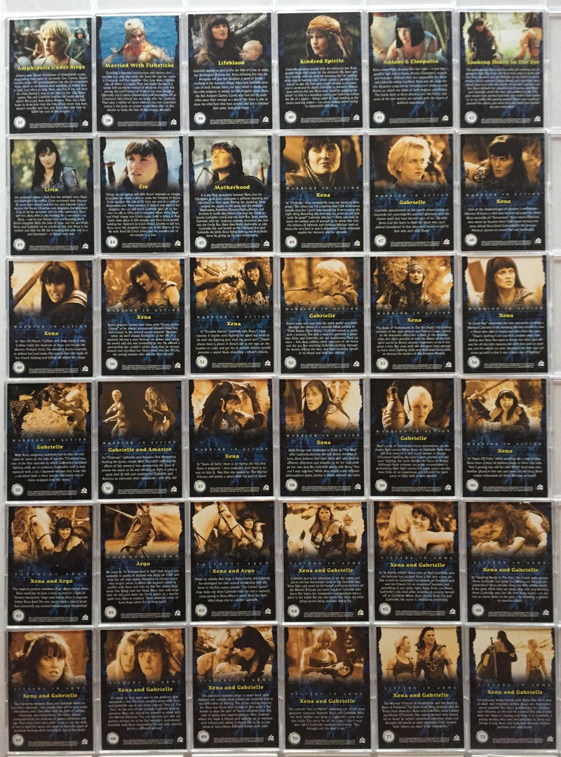 Xena Seasons 4 and 5 Base Card Set   - TvMovieCards.com