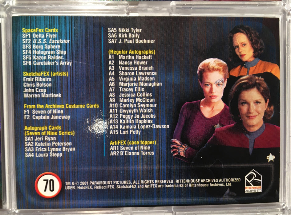 Star Trek - Women of Voyager Holofex (70) Trading Base Card Set 2001   - TvMovieCards.com