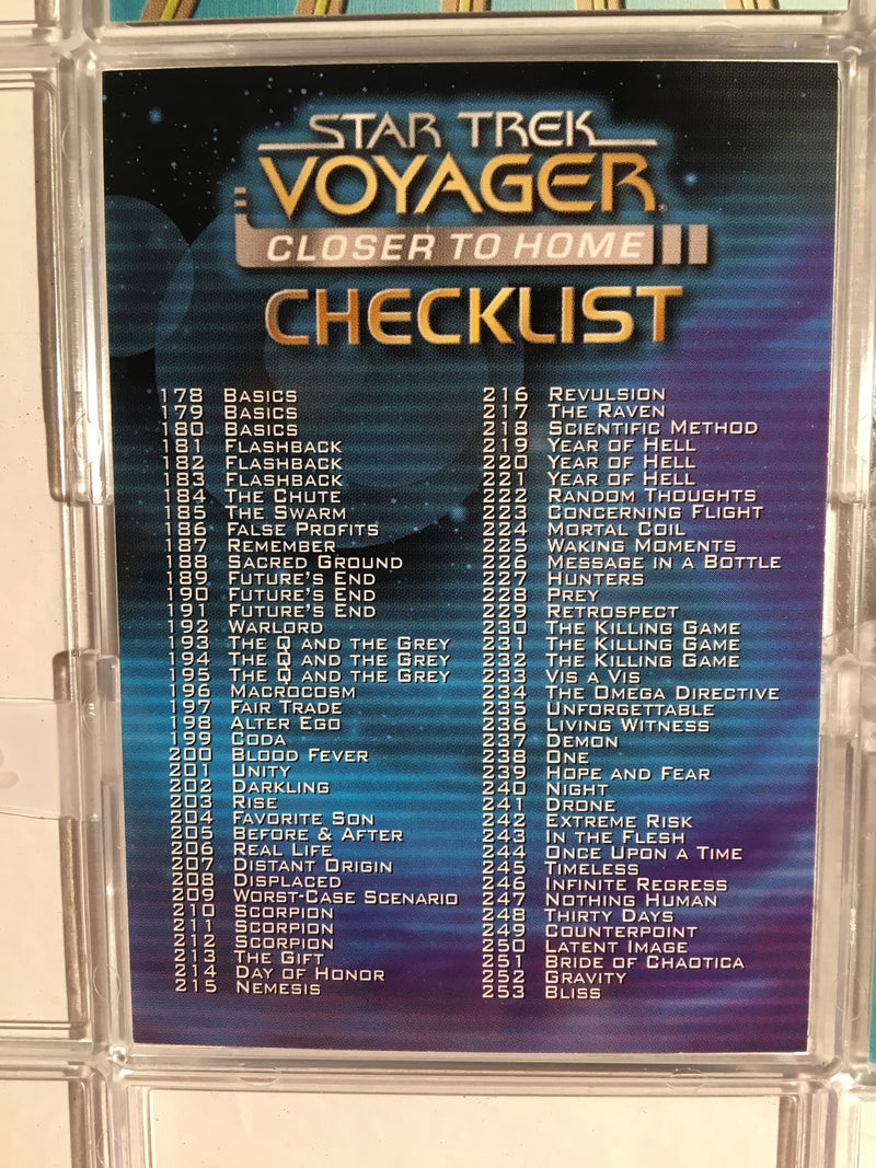 Star Trek Voyager - Closer to Home Skybox (100) Trading Base Card  Set 1999   - TvMovieCards.com
