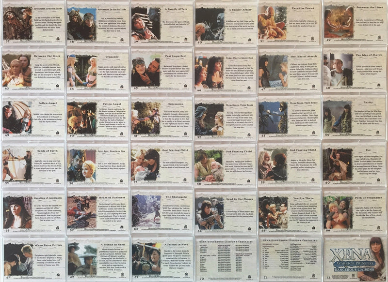 Xena Dangerous Liaisons Base Card Set   - TvMovieCards.com