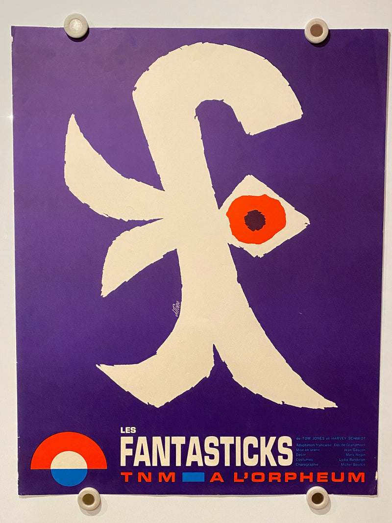 1970s Vittorio, "Les Fantasticks TNM, a l'Orpheum" Lithograph Art Poster   - TvMovieCards.com