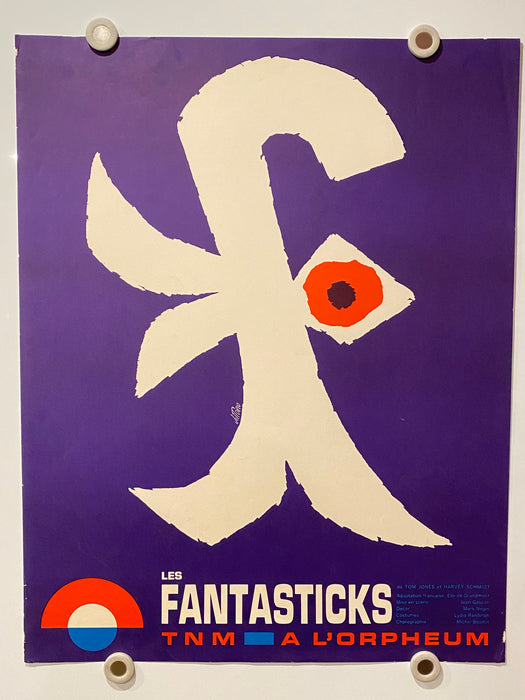 1970s Vittorio, "Les Fantasticks TNM, a l'Orpheum" Lithograph Art Poster   - TvMovieCards.com