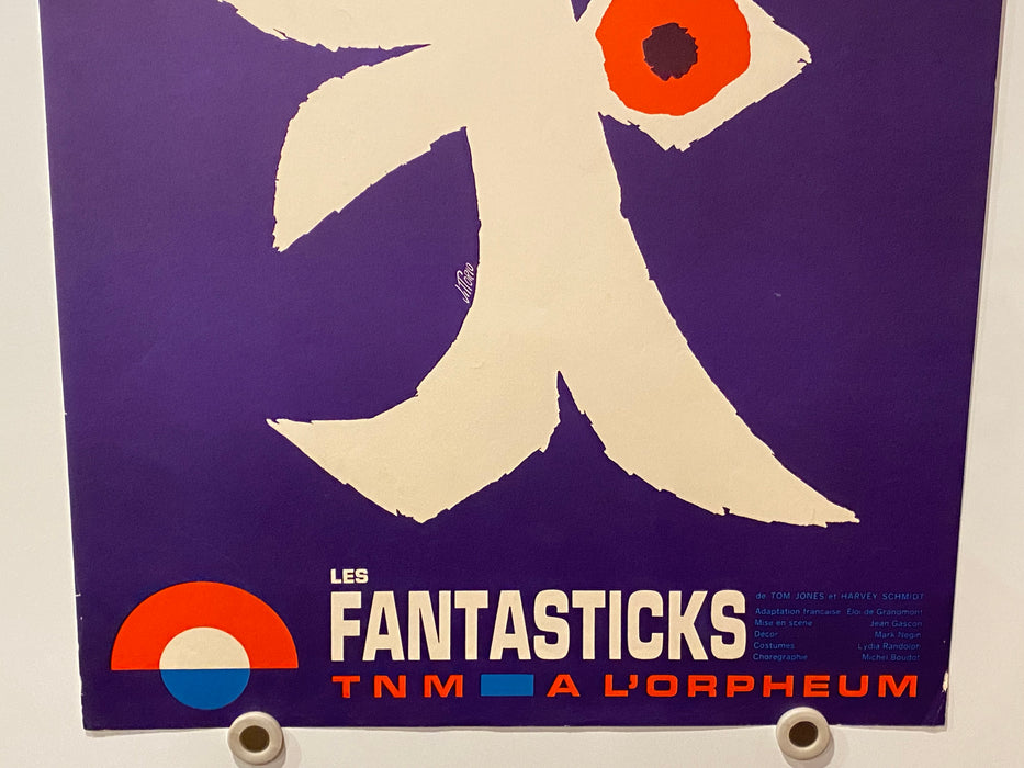 1970s Vittorio, "Les Fantasticks TNM, a l'Orpheum" Lithograph Art Poster   - TvMovieCards.com